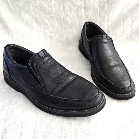 Nunn Bush Men's Black Moccasin Slip On Leather Loafer Sz‎ 8.5 Casual Granpacore - Picture 1 of 9